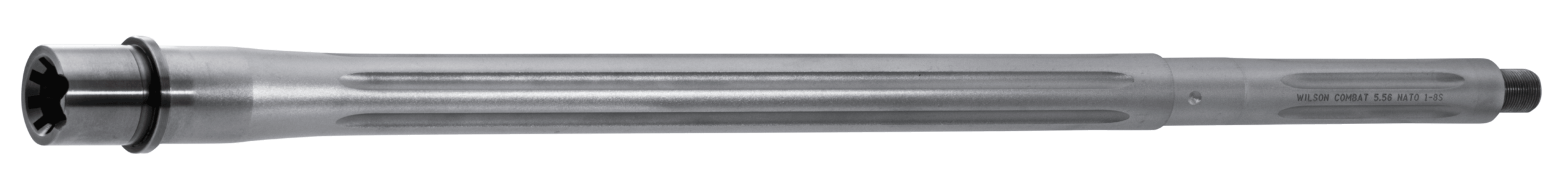 Wilson Combat TR556RCRG18FT8 Match Grade Barrel 5.56x45mm NATO 18″ Stainless Bead Blasted Finish 416R Stainless Steel Material Rifle Length with Recon Tactical Profile Fluting & 1:8″ Twist for AR-15 Wilson Combat TR556RCRG18FT8 Match Grade Barrel 5.56x45mm NATO 18″ Stainless Bead Blasted Finish 416R Stainless Steel Material Rifle Length with Recon Tactical Profile Fluting & 1:8″ Twist for AR-15