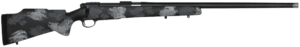 Nosler 45248 M48 Long-Range Carbon 26 Nosler 3+1 26″ Carbon Fiber Wrapped Barrel  Sniper Gray Cerakote Metal Finish  Elite Midnight Camo Manners MCS-T Elite Tac Stock