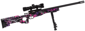 Crickett KSA2148 Precision Package Youth 22 LR 1rd 16.12″ Threaded Bull Barrel w/Muzzle Brake Adjustable Cheek Comb Muddy Girl Synthetic Stock 10 3/8″-11 1/8″ LOP Integrated Buttstock & Forend Crickettinny Rails Includes 4×28 Combat Scope w/Sunshade & Crickett KSA2148 Precision Package Youth 22 LR 1rd 16.12″ Threaded Bull Barrel w/Muzzle Brake Adjustable Cheek Comb Muddy Girl Synthetic Stock 10 3/8″-11 1/8″ LOP Integrated Buttstock & Forend Crickettinny Rails Includes 4×28 Combat Scope w/Sunshade &