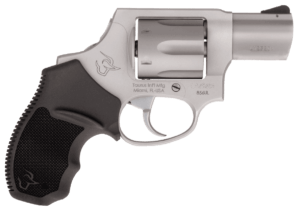 Taurus 2856029ULCH 856 Ultra-Lite 38 Special +P 6 Shot 2″ Barrel  Overall Matte Finish Stainless Steel  Concealed Hammer Frame  Finger Grooved Black Rubber Grip