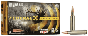 Federal P7RN Premium  7mmRemMag 160gr Barnes TSX 20rd Box