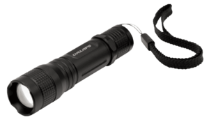 Cyclops CYCTF150 Tactical Flashlight Black Anodized Aluminum White 150 Lumens Cree LED 75 Meters Range Cyclops CYCTF150 Tactical Flashlight Black Anodized Aluminum White 150 Lumens Cree LED 75 Meters Range