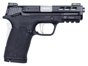 Smith & Wesson 12718 M&P Performance Center Shield EZ M2.0 Micro-Compact Frame 380 ACP 8+1  3.80″ Ported Barrel  Black Armornite Serrated Stainless Steel Slide  Matte Black Polymer Frame w/Picatinny Rail   Thumb/Grip Safety