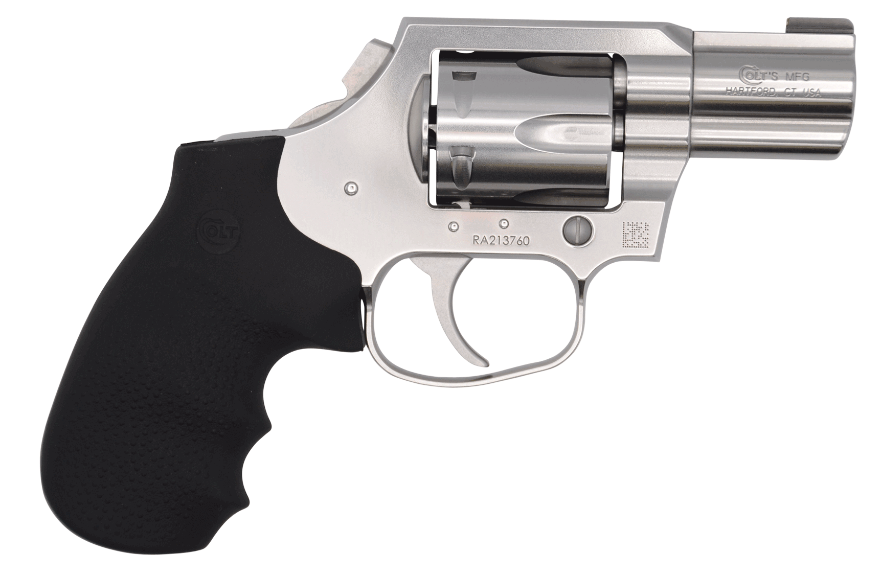 Colt Mfg KCOBRASB2BB King Cobra Carry 357 Mag 6 Shot 2″ DAO Brushed Stainless Steel Barrel Cylinder & Frame Black Hogue Rubber w/Finger Grooves Grip Colt Mfg KCOBRASB2BB King Cobra Carry 357 Mag 6 Shot 2″ DAO Brushed Stainless Steel Barrel Cylinder & Frame Black Hogue Rubber w/Finger Grooves Grip