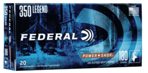 Federal 350LA Power-Shok  350Legend 180gr Jacketed Soft Point 20rd Box