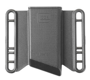 Glock MP033613 Mag Pouch  OWB Black Polymer  Belt Slide Mount Up To 2.25″ Wide  Fits Glock 43 Magazines Only
