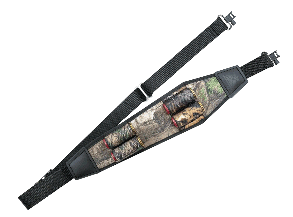 GrovTec US Inc GTSL116 Shotgun Ammo with Realtree Xtra Finish Padded Design 4 Shell Loops & Locking Swivels for Shotguns GrovTec US Inc GTSL116 Shotgun Ammo with Realtree Xtra Finish Padded Design 4 Shell Loops & Locking Swivels for Shotguns