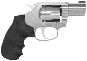 Colt Mfg KCOBRASB2BBS King Cobra Carry 357 Mag 6 Shot 2″ DA/SA Brushed Stainless Steel Barrel  Cylinder & Frame  Black Hogue Rubber w/Finger Grooves Grip
