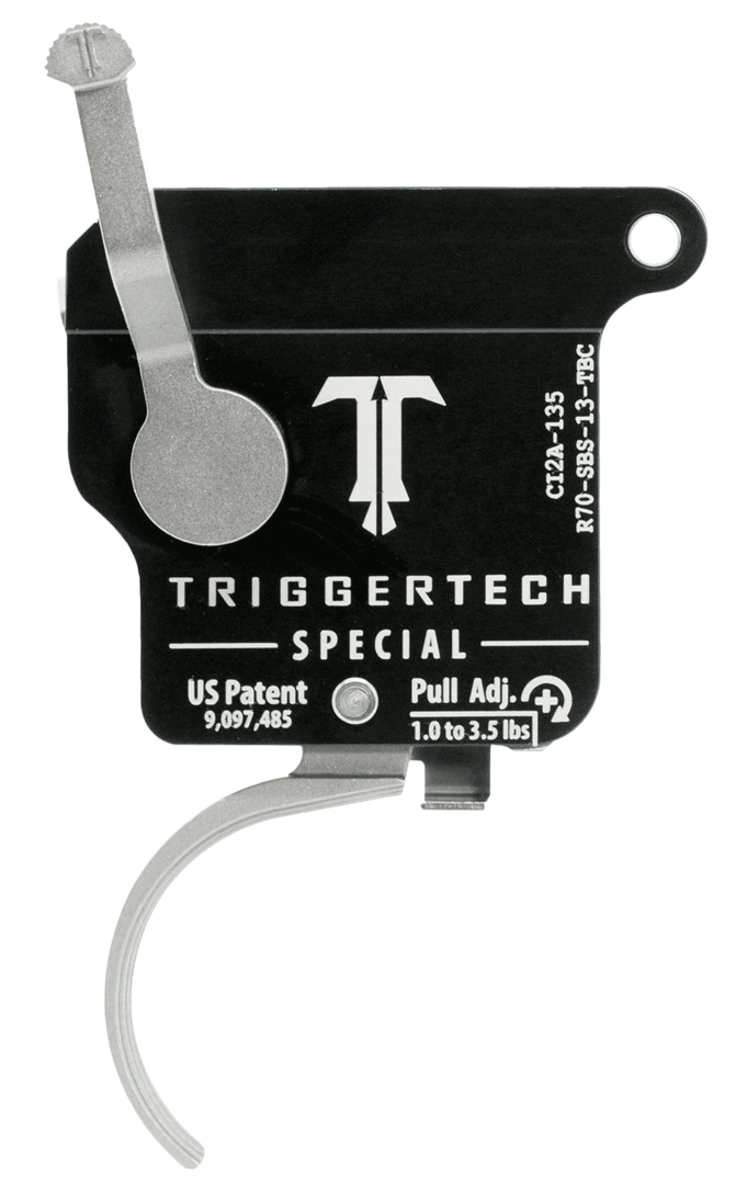 TriggerTech R70SBS13TBC Special Single-Stage Traditional Curved Trigger with 1-3.50 lbs Draw Weight for Remington 700 Right TriggerTech R70SBS13TBC Special Single-Stage Traditional Curved Trigger with 1-3.50 lbs Draw Weight for Remington 700 Right