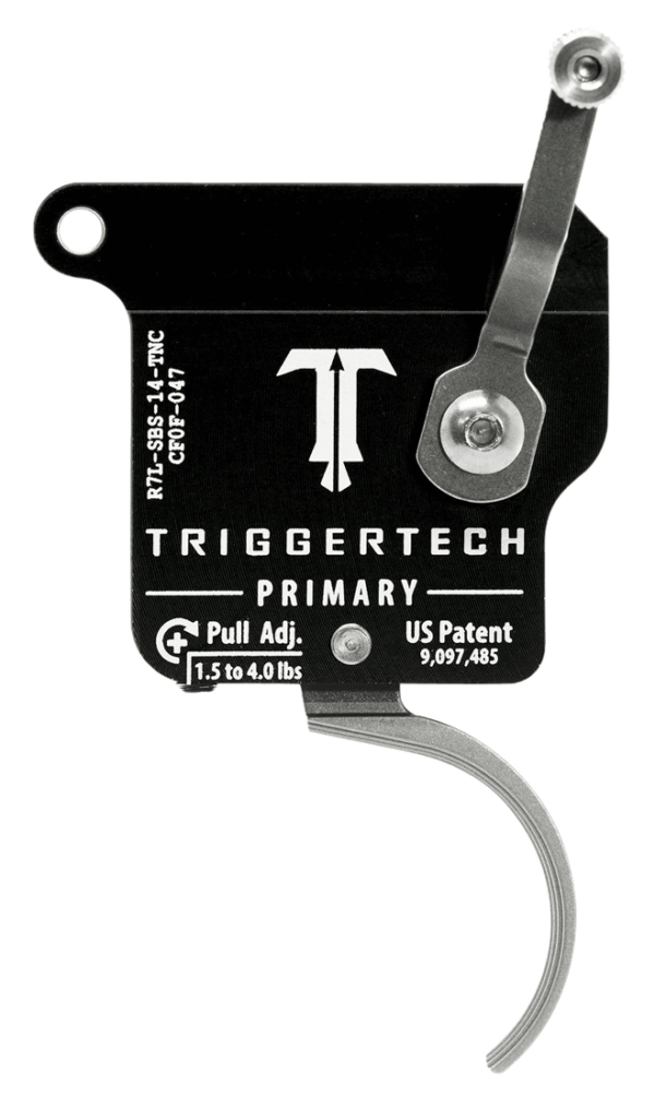 TriggerTech R7LSBS14TNC Primary Without Bolt Release Single-Stage Traditional Curved Trigger with 1.50-4 lbs Draw Weight for Remington 700 Left TriggerTech R7LSBS14TNC Primary Without Bolt Release Single-Stage Traditional Curved Trigger with 1.50-4 lbs Draw Weight for Remington 700 Left