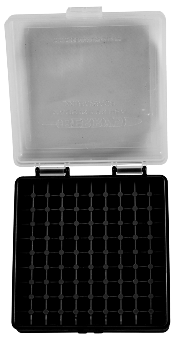 Berry’s 63600 Ammo Box  22 LR Clear/Black Polypropylene 100rd