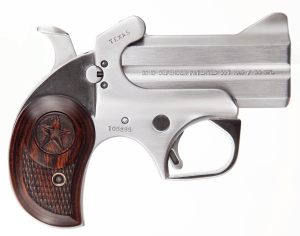 Bond Arms BATD Texas Defender 357 Mag/38 Sp 2rd 3" Barrel Stainless Metal Finish Rosewood Grip Blade Front/Fixed Rear Sights Manual Safety