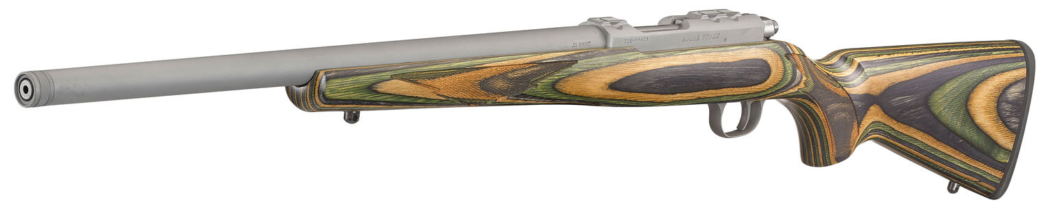 Ruger 7226 77/22 22 Hornet 6+1 18.50″ Threaded Barrel Matte Stainless Steel Integral Scope Mount On A Solid Steel Receiver Green Mountain Laminate Stock Ruger 7226 77/22 22 Hornet 6+1 18.50″ Threaded Barrel Matte Stainless Steel Integral Scope Mount On A Solid Steel Receiver Green Mountain Laminate Stock