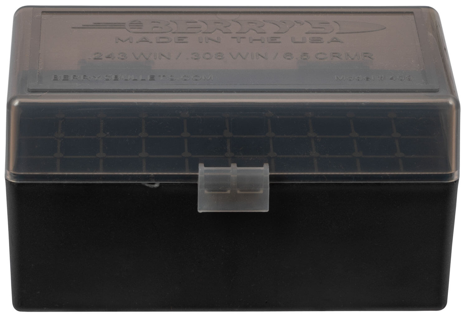 Berry’s 46826 Ammo Box 243 Win/308 Win Smoke/Black Polypropylene 50rd Berry’s 46826 Ammo Box 243 Win/308 Win Smoke/Black Polypropylene 50rd