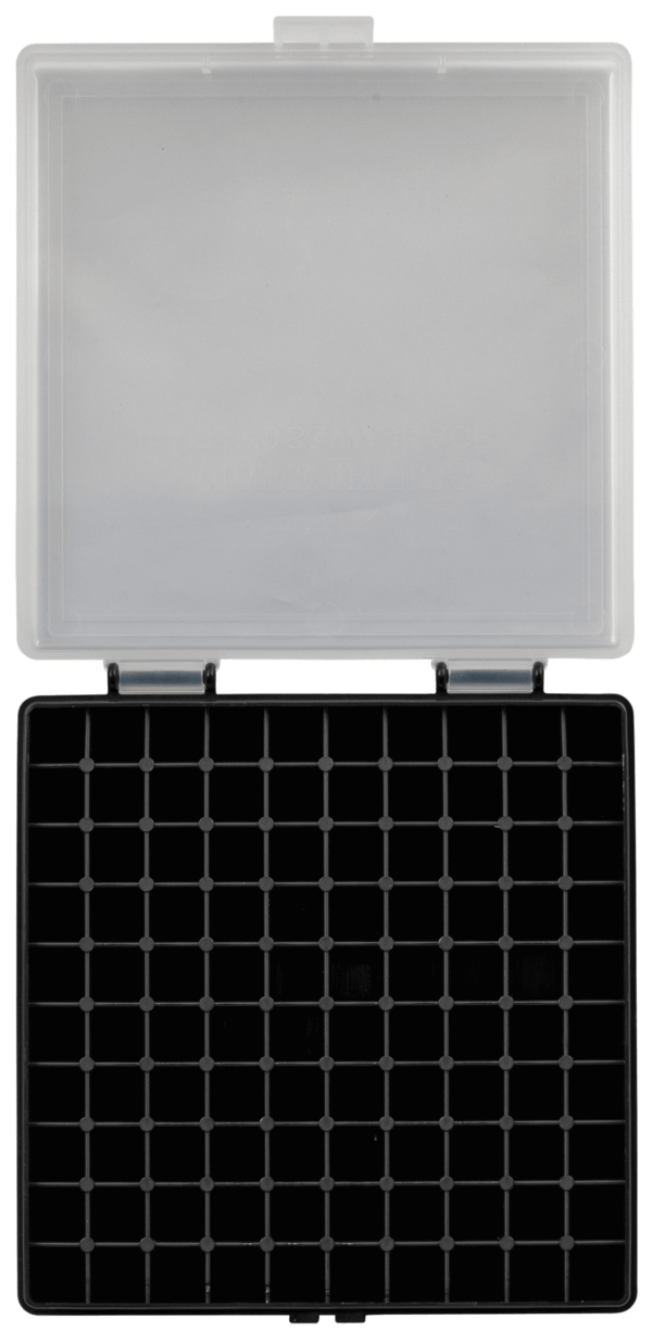 Berry’s 16678 Ammo Box  40 S&W/45 ACP Clear/Black Polypropylene 100rd