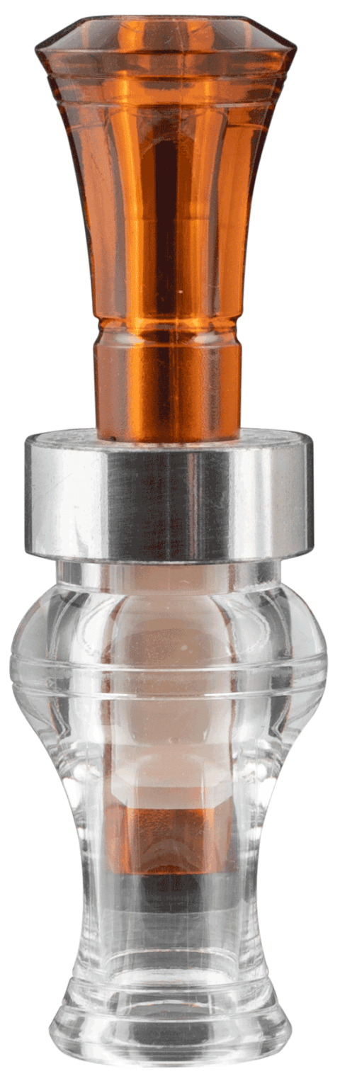 Echo Calls 77806 Timber Bourbon & Water Double Reed Mallard Sounds Attracts Ducks Brown/Clear Polycarbonate