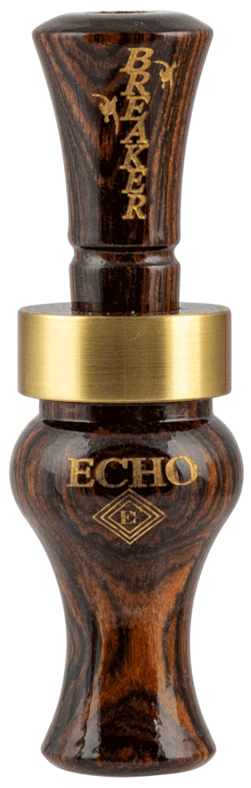 Echo Calls 78913 Breaker  Single Reed Mallard Hen Sounds Attracts Ducks Brown Bocote Timber