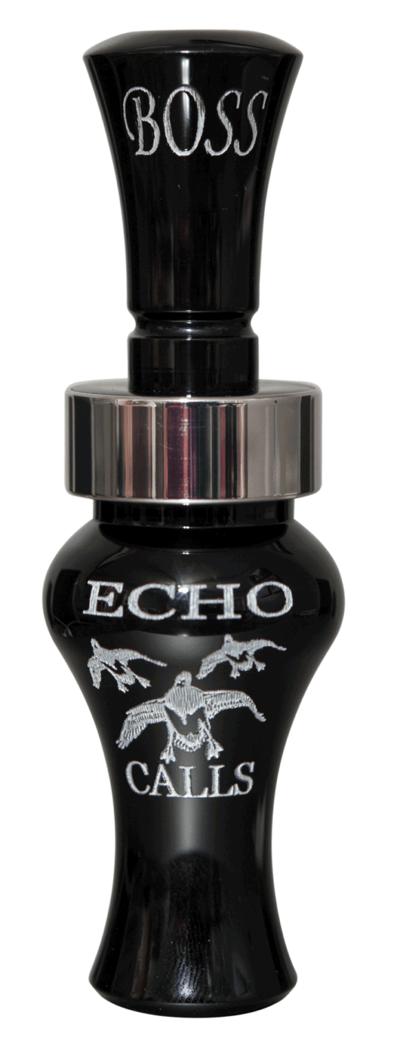 Echo Calls 80002 Boss  Open Call Single Reed Mallard Sounds Attracts Ducks Black Acrylic
