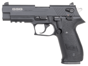 GSG GERG2210FF FireFly 22 LR 10+1 4ā³ All Black Steel Barrel Serrated Slide Black Zinc Alloy w/Accessory Rail Frame Black Polymer Grip GSG GERG2210FF FireFly 22 LR 10+1 4ā³ All Black Steel Barrel Serrated Slide Black Zinc Alloy w/Accessory Rail Frame Black Polymer Grip