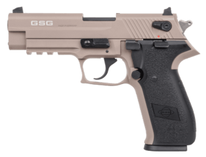 GSG GERG2210FFT FireFly 22 LR 10+1 4ā³ Tan Steel Barrel Serrated Slide Zinc Alloy w/Accessory Rail Frame Black Polymer Grip GSG GERG2210FFT FireFly 22 LR 10+1 4ā³ Tan Steel Barrel Serrated Slide Zinc Alloy w/Accessory Rail Frame Black Polymer Grip