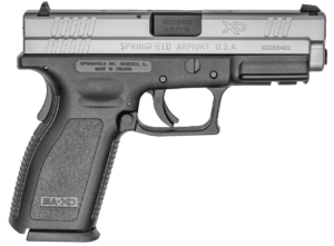 Springfield Armory XD9301 XD Service *CA Compliant 9mm Luger 10+1 4″ Black Melonite Steel Barrel  Serrated Stainless Steel Slide  Black Polymer Frame w/Picatinny Rail