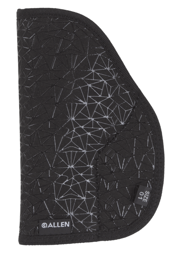Allen 44901 Spiderweb In-The-Pocket Conceal Carry Holster Size 01 Black Nylon w/Web Grip Pattern  Compatible w/Glock 26/27/Medium Auto Ambidextrous