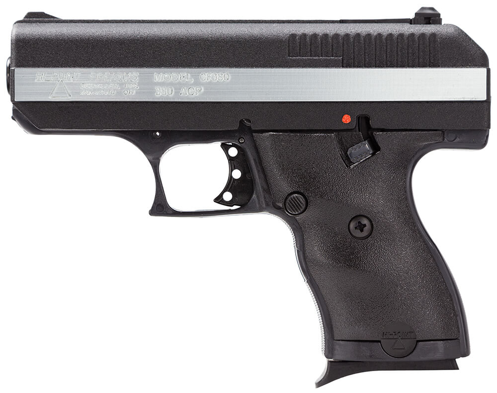 Hi-Point CF380HCT1 CF 380 ACP 8+1 3.50" Black Steel Barrel Black/Chrome Serrated Steel Slide Black Polymer Frame & Grip - Image 2