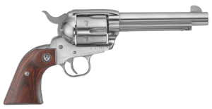 Ruger 5104 Vaquero Medium Frame 45 Colt (Long Colt) 6rd 5.50″ High Gloss Stainless Steel Barrel Cylinder & Frame Hardwood Grip Transfer Bar Safety Exposed Hammer Ruger 5104 Vaquero Medium Frame 45 Colt (Long Colt) 6rd 5.50″ High Gloss Stainless Steel Barrel Cylinder & Frame Hardwood Grip Transfer Bar Safety Exposed Hammer