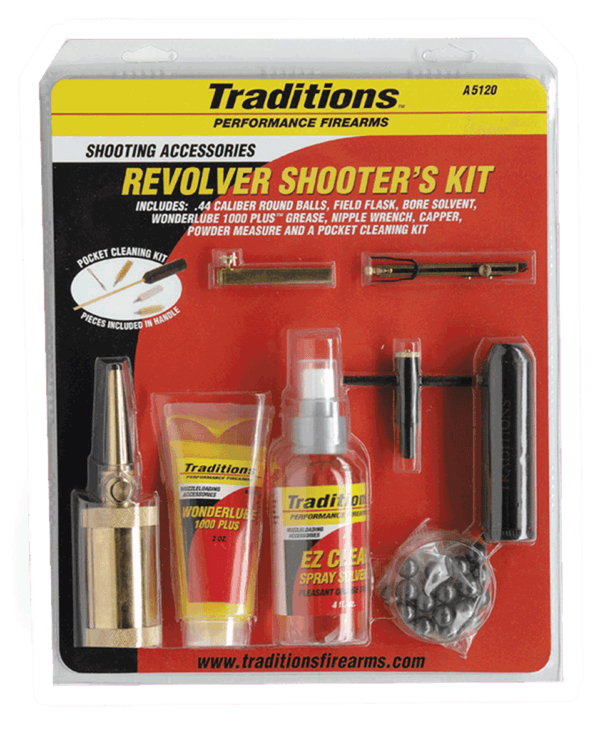 Traditions A5120 Sportsman Kit 44 Cal Revolver Nylon Bristles 1 Kit Traditions A5120 Sportsman Kit 44 Cal Revolver Nylon Bristles 1 Kit