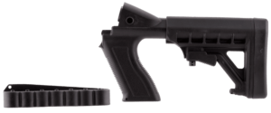 Archangel AA50088 Tactical Pistol Grip Stock  Black Synthetic 6 Position with Shell Holder for 12 Gauge Mossberg 500  590; Maverick 88