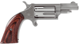 North American Arms 22MGBG Mini-Revolver  22 WMR 5 Shot 1.63″ Barrel  Stainless Steel Barrel/Cylinder/Frame  Exclusive Wood Boot Grip