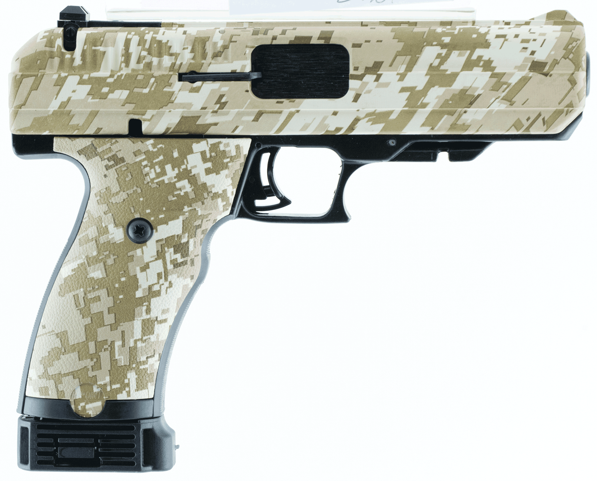 Hi-Point 34010DD JCP 40 S&W 10+1 4.50" Black Steel Barrel Hydro-Dipped Digital Desert Camo Serrated Steel Slide Hydro-Dipped Digital Desert Camo Polymer Frame w/Picatinny Rail & Grip