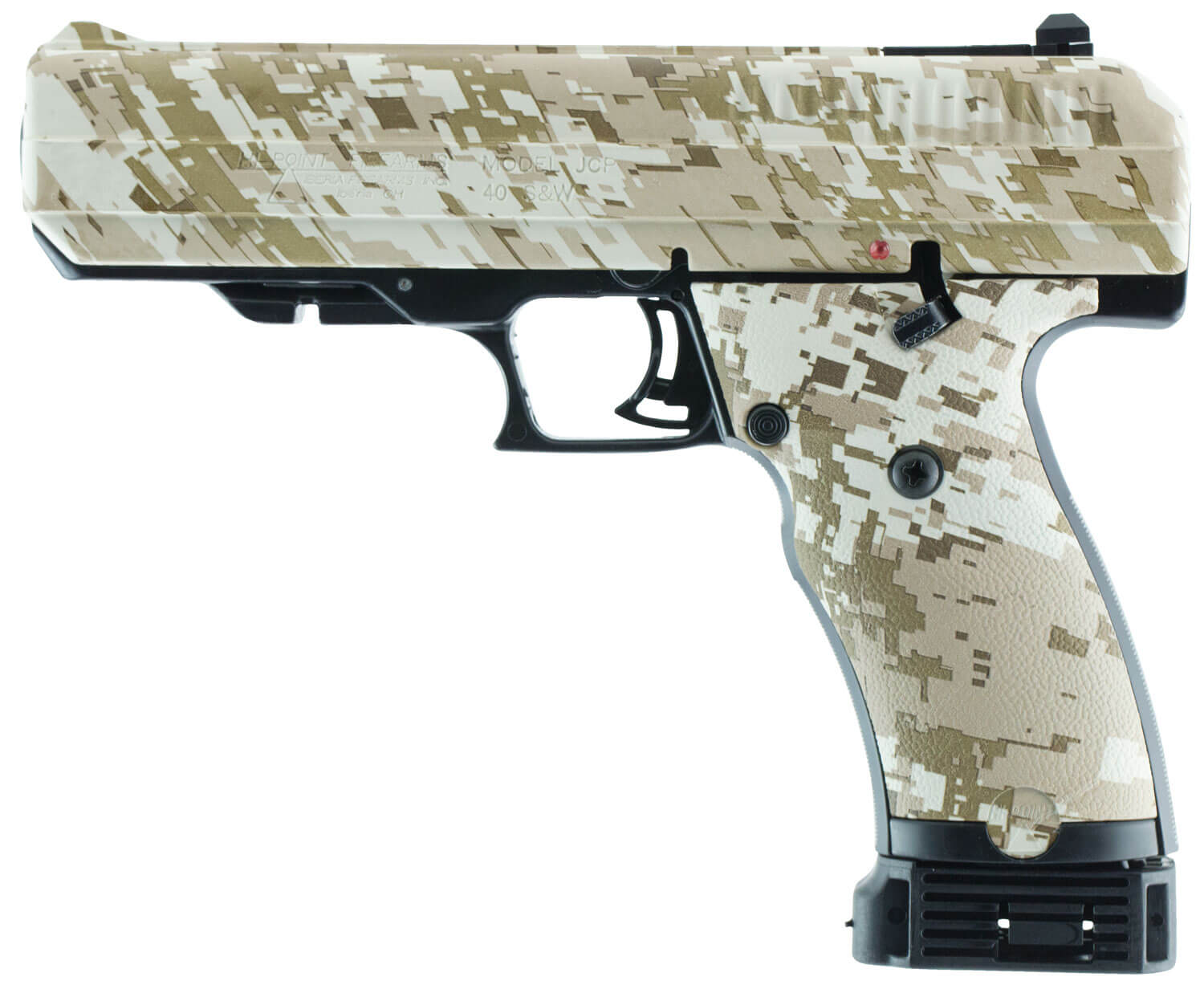 Hi-Point 34010DD JCP 40 S&W 10+1 4.50" Black Steel Barrel Hydro-Dipped Digital Desert Camo Serrated Steel Slide Hydro-Dipped Digital Desert Camo Polymer Frame w/Picatinny Rail & Grip - Image 2