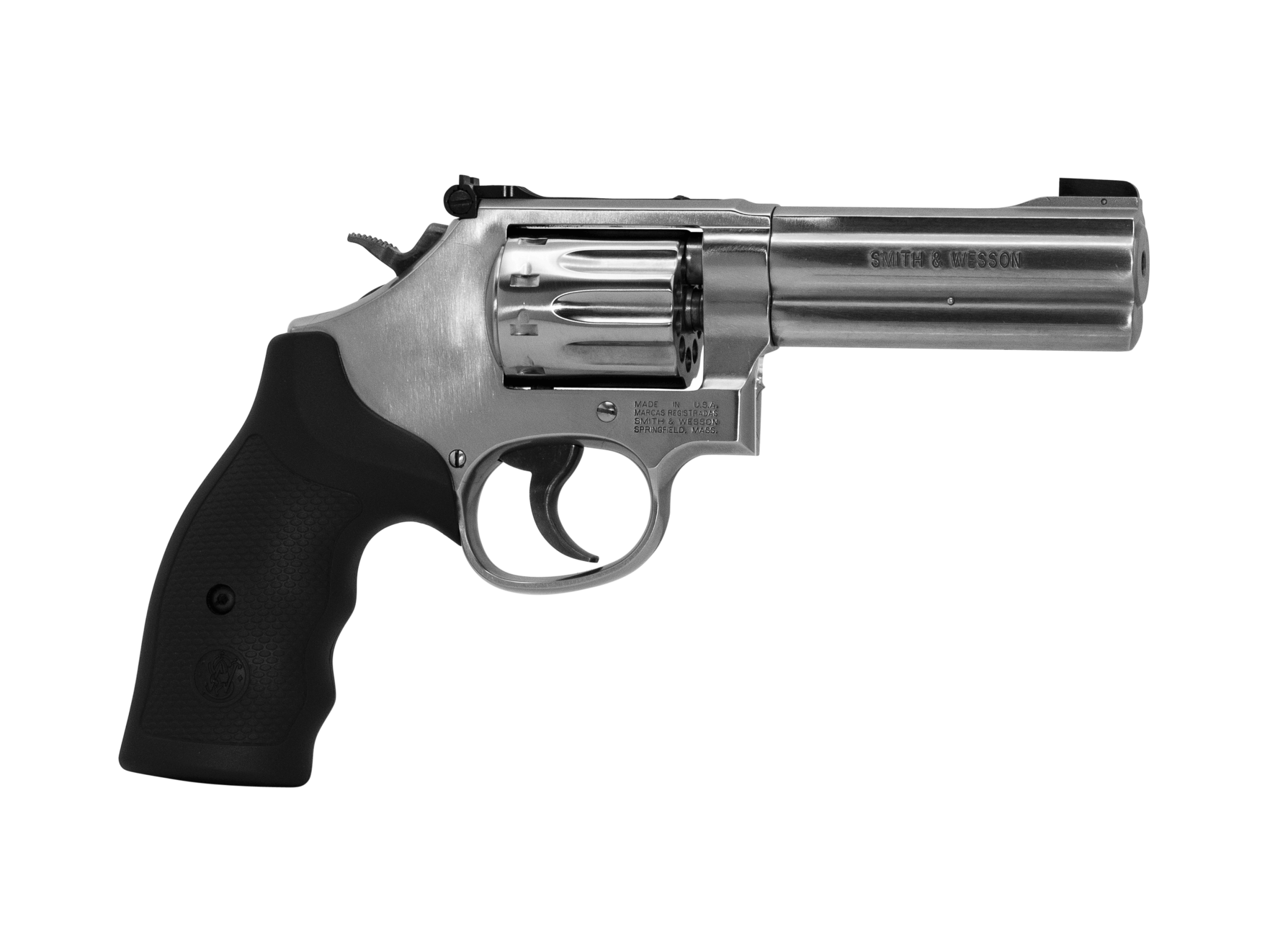 Smith & Wesson 160584 Model 617 22 LR Stainless Steel 4" Barrel & 10rd Cylinder Satin Stainless Steel K-Frame Black Polymer Grip Internal Lock - Image 7