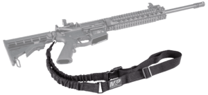 M&P Accessories 110030 Single Point Sling Kit made of Black Nylon with Adjustable Bungee Design for AR Platform M&P Accessories 110030 Single Point Sling Kit made of Black Nylon with Adjustable Bungee Design for AR Platform