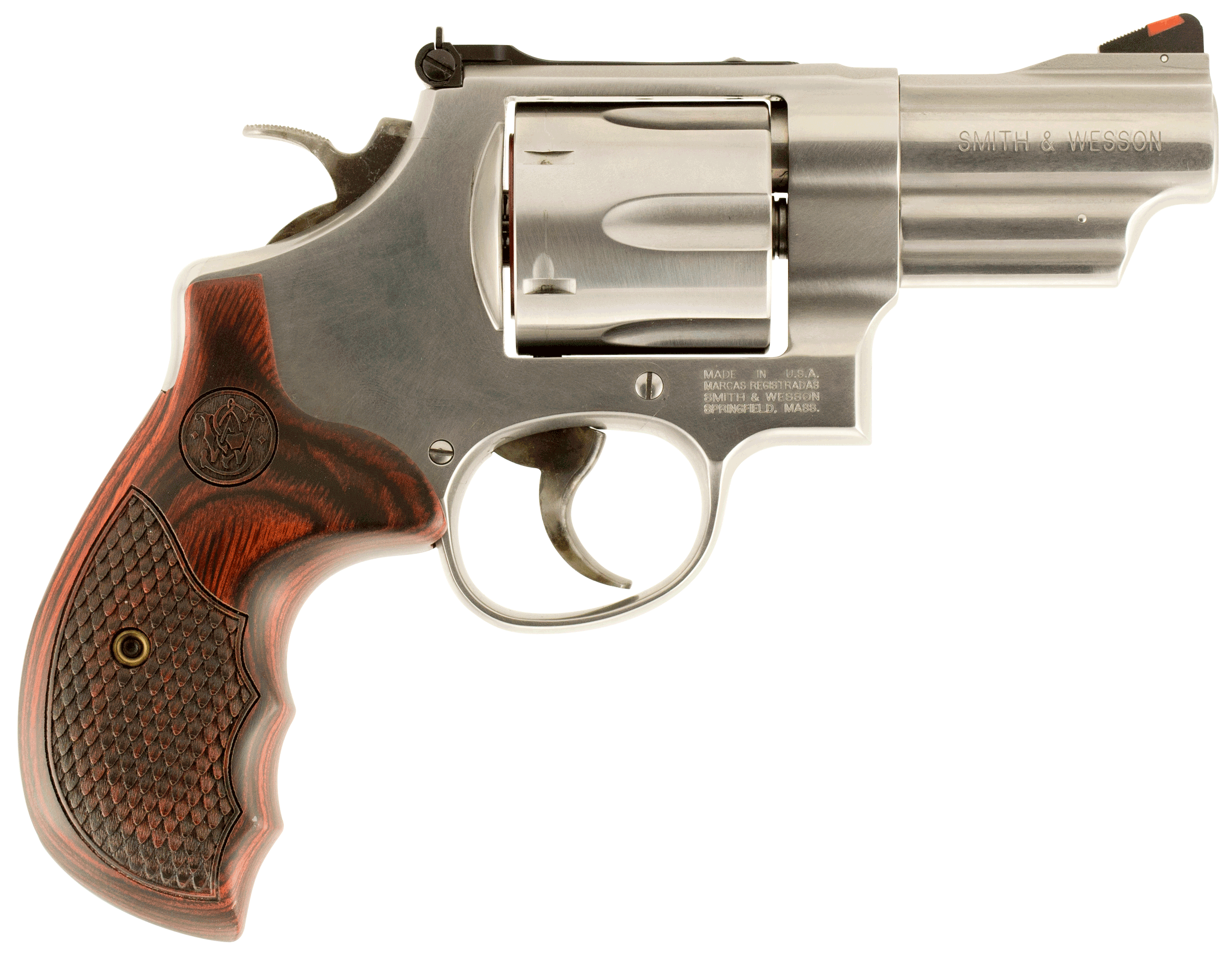 Smith & Wesson 150715 Model 629 Deluxe 44 Rem Mag or 44 S&W Spl Stainless Steel 3″ Barrel & 6rd Cylinder Satin Stainless Steel N-Frame Textured Wood Grip Smith & Wesson 150715 Model 629 Deluxe 44 Rem Mag or 44 S&W Spl Stainless Steel 3″ Barrel & 6rd Cylinder Satin Stainless Steel N-Frame Textured Wood Grip