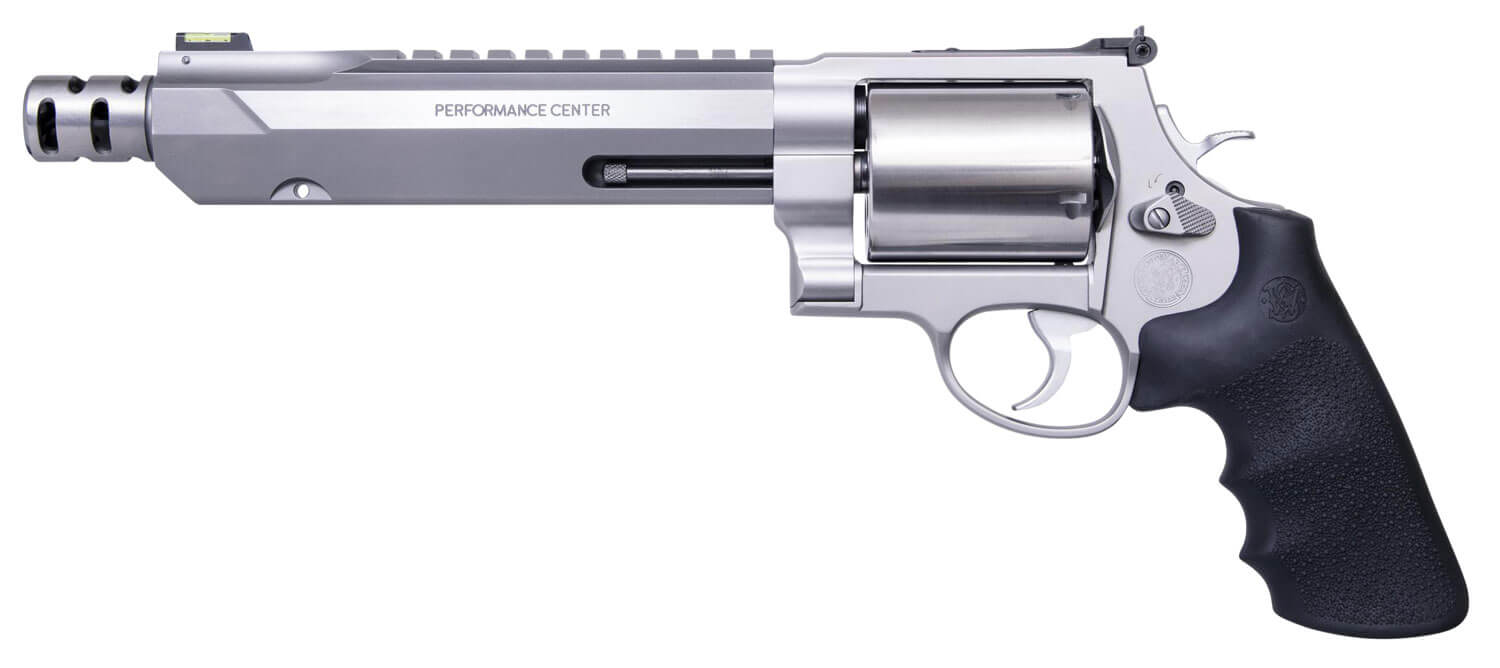 Smith & Wesson 11626 Model 460 Performance Center XVR 460 S&W Mag 7.50″ Stainless Steel Barrel With Muzzle Brake/Picatinny Rail Stainless Steel 5rd Unfluted Cylinder & X-Frame HiViz Fiber Optic Green Front Sight Smith & Wesson 11626 Model 460 Performance Center XVR 460 S&W Mag 7.50″ Stainless Steel Barrel With Muzzle Brake/Picatinny Rail Stainless Steel 5rd Unfluted Cylinder & X-Frame HiViz Fiber Optic Green Front Sight