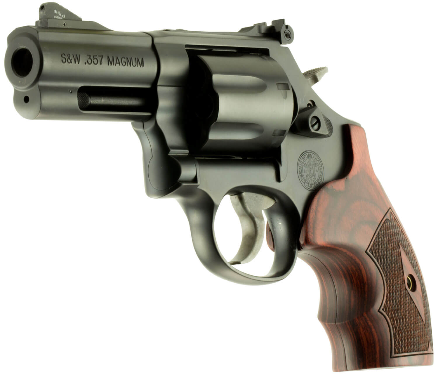 Smith & Wesson 170170 Model 586 Performance Center L-Comp 357 Mag Blued Carbon Steel 3″ Ported Full Lug Barrel 7rd Cylinder & L-Frame Checkered Altamont Rosewood Grip Titanium Front Night Sight Smith & Wesson 170170 Model 586 Performance Center L-Comp 357 Mag Blued Carbon Steel 3″ Ported Full Lug Barrel 7rd Cylinder & L-Frame Checkered Altamont Rosewood Grip Titanium Front Night Sight