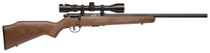 Savage Arms 96222 93R17 GVXP 17 HMR Caliber with 5+1 Capacity 21" Barrel Matte Blued Metal Finish Satin Hardwood Stock & AccuTrigger Right Hand (Full Size) Includes 3-9x40mm Scope