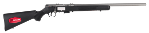 Savage Arms 94700 93 FVSS 22 WMR Caliber with 5+1 Capacity  21" Heavy Barrel  Matte Stainless Metal Finish  Matte Black Synthetic Stock & AccuTrigger Right Hand (Full Size)