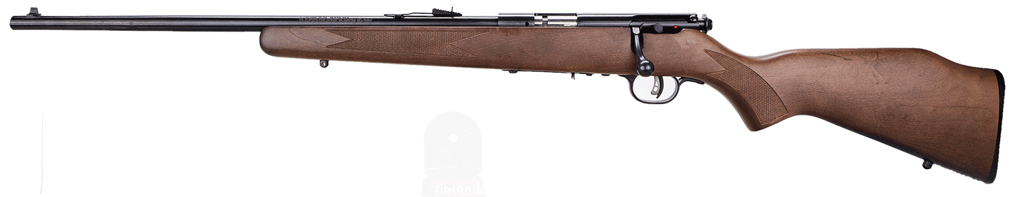 Savage Arms 95700 93 G 22 WMR Caliber with 5+1 Capacity 21" Barrel Matte Blued Metal Finish Satin Hardwood Stock & AccuTrigger Left Hand (Full Size)