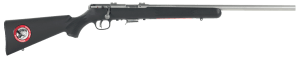 Savage Arms 96703 93R17 FVSS 17 HMR Caliber with 5+1 Capacity 21" Heavy Barrel Matte Stainless Metal Finish Matte Black Synthetic Stock & AccuTrigger Right Hand (Full Size)