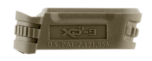 Springfield Armory XDS5901MFDE Backstrap Sleeve  made of Polymer with Flat Dark Earth Finish & 1 Piece Design for 9mm Luger Springfield XD-S with #1 Backstrap & 3.30″ Barrel