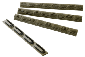 Ergo 4332OD WedgeLok Slot Cover  OD Green Rubber  7 Slot Low Profile w/Aggressive Texture 4 Per Pack