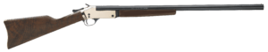 Henry H015B4570 Single Shot  45-70 Gov Caliber with 1rd Capacity  22″ Blued Barrel  Polished Brass Metal Finish & American Walnut Stock  Right Hand (Full Size)