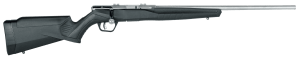 Savage Arms 70802 B17 FVSS Bolt Action 17 HMR Caliber with 10+1 Capacity  21" Heavy Barrel  Matte Stainless Metal Finish & Matte Black Synthetic Stock Right Hand (Full Size)