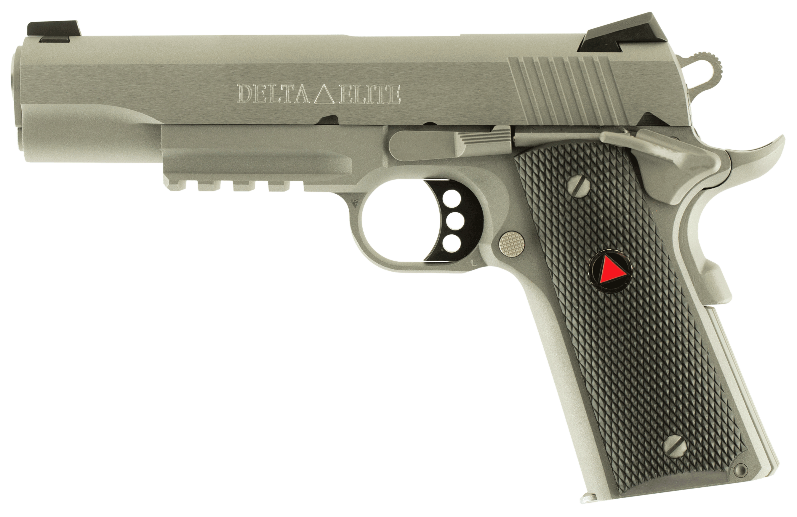 Colt Mfg O2020RG Delta Elite 10mm Auto 8+1 5" Steel Barrel Stainless Steel Serrated Slide & Frame w/Picatinny Rail Black Polymer w/Delta Medallions Grips Ambidextrous