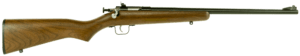 Crickett KSA2238 Youth  22 LR 1rd 16.12″ Blued Barrel & Receiver  Fixed Front/Adjustable Rear Peep Sights  Walnut Stock w/11.5″ LOP  Rebounding Firing Pin Safety