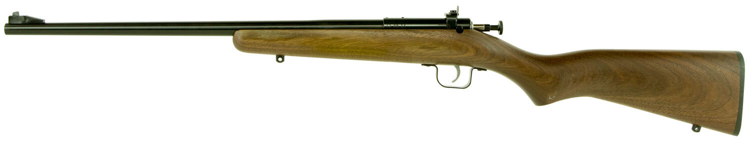 Crickett KSA2238 Youth 22 LR 1rd 16.12″ Blued Barrel & Receiver Fixed Front/Adjustable Rear Peep Sights Walnut Stock w/11.5″ LOP Rebounding Firing Pin Safety Crickett KSA2238 Youth 22 LR 1rd 16.12″ Blued Barrel & Receiver Fixed Front/Adjustable Rear Peep Sights Walnut Stock w/11.5″ LOP Rebounding Firing Pin Safety
