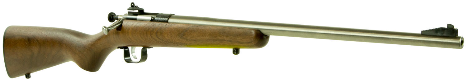 Crickett KSA3238 Youth 22 LR 1rd 16.12″ Stainless Steel Barrel Fixed Front/Adjustable Rear Peep Sights Walnut Stock w/11.5″ LOP Rebounding Firing Pin Safety Crickett KSA3238 Youth 22 LR 1rd 16.12″ Stainless Steel Barrel Fixed Front/Adjustable Rear Peep Sights Walnut Stock w/11.5″ LOP Rebounding Firing Pin Safety